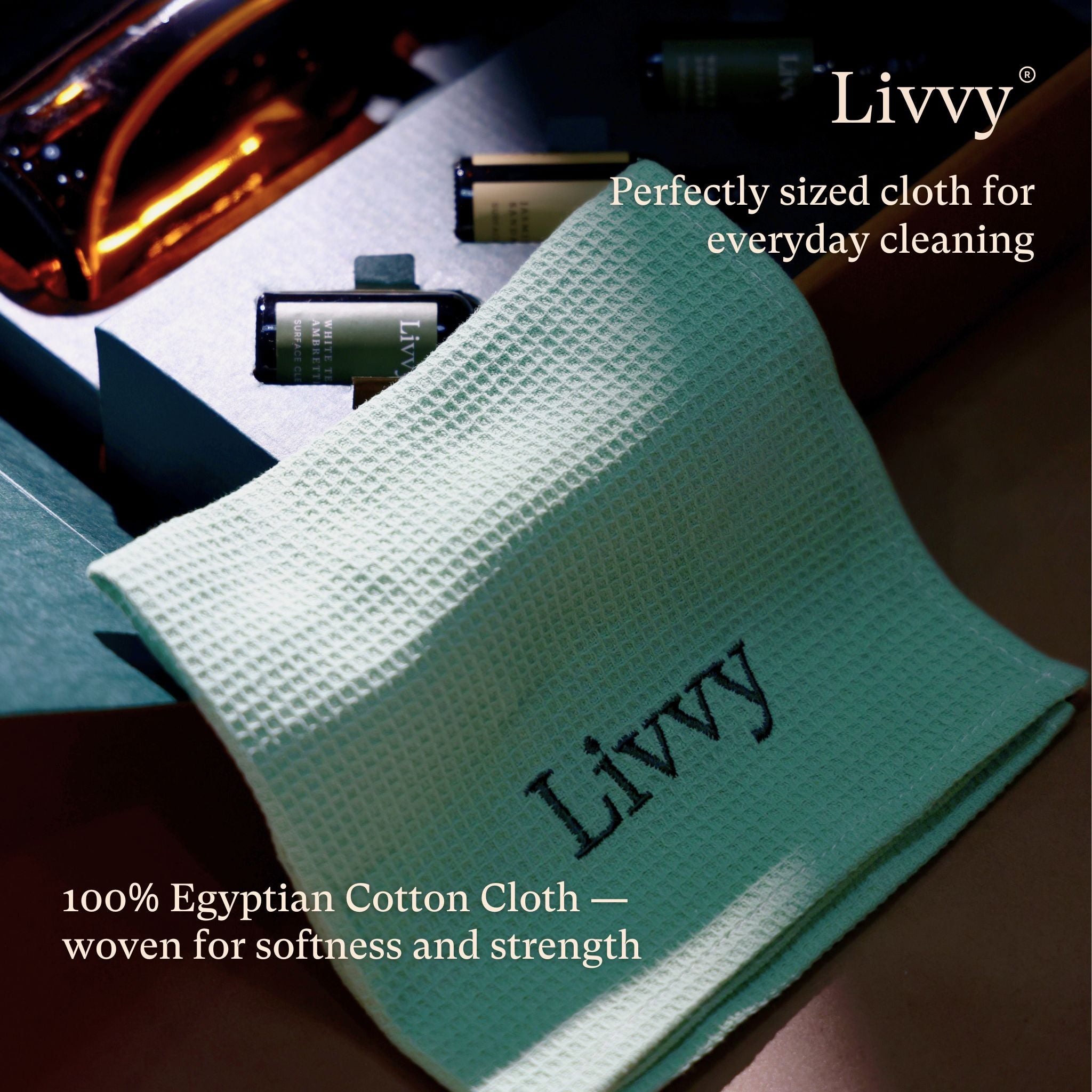 Livvy Egyptian Cotton Waffle Cloth Pack